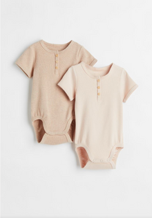  H&M(2-pack Ribbed Bodysuits) - BORN TO BE