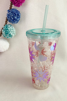  Acrylic Tumbler with straw - BORN TO BE