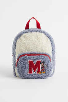  Mickey Backpack -Embroidered-motif Fleece