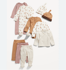  OLD NAVY Unisex Layette Essentials 10-Pack for Baby - BORN TO BE