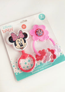  Minnie Mouse Rattle and Flower Ring Teether- by Disney - BORN TO BE