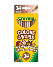  Crayola Colors of the World Skin Tone Coloured Pencils - 24 Pack - BORN TO BE