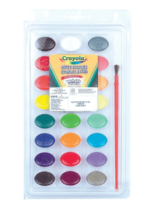  Crayola washable watercolour paint - 24 colours - BORN TO BE