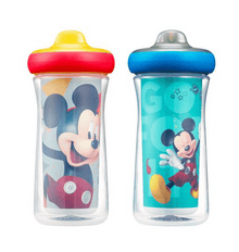  Insulated Hard Spout Sippy Cups 9 Oz - 2 Pack by Disney - BORN TO BE