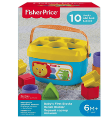  Fisher-Price Stacking Toy Baby’S First Blocks Set of 10 Shapes for Sorting Play for Infants Ages 6+ Months - BORN TO BE