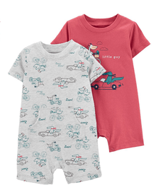  2-Pack Car Rompers by Carters - BORN TO BE
