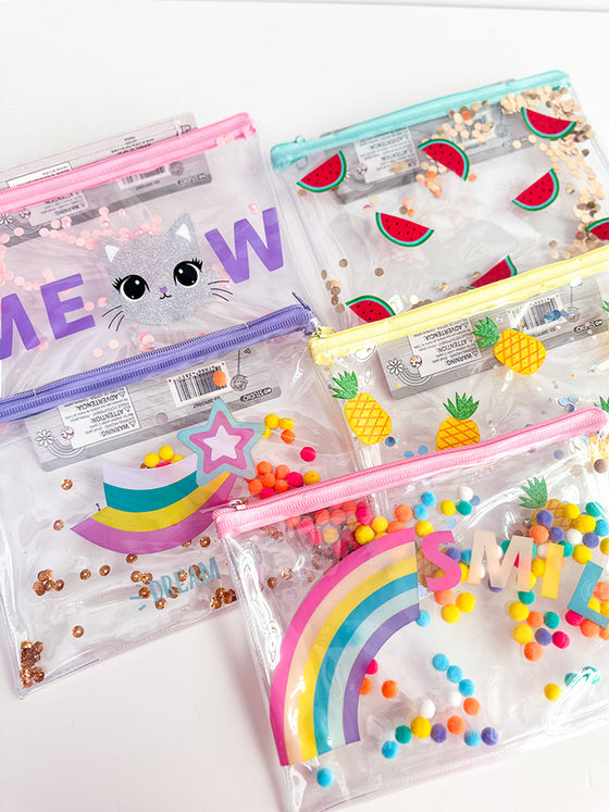 MEOW KIDS Pouch- Transparent