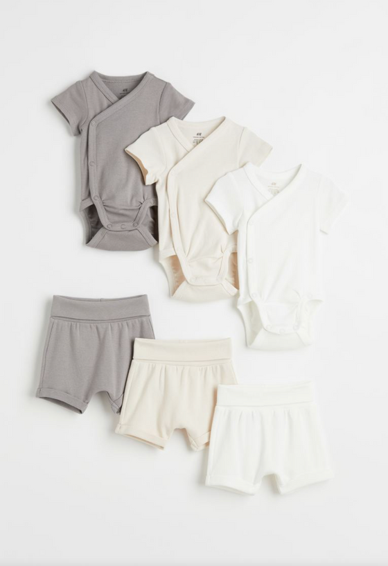 H&M-6-piece Jersey Set - BORN TO BE