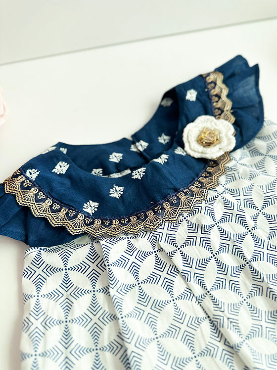 Sparkle 2 piece Baby Ensemble- Blue - BORN TO BE