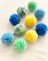 Green/blue PomPoms - BORN TO BE