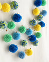 Green/blue PomPoms - BORN TO BE