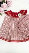 Sparkle 2 piece Baby Ensemble- Red - BORN TO BE