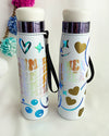 Insulated water bottle- White - BORN TO BE