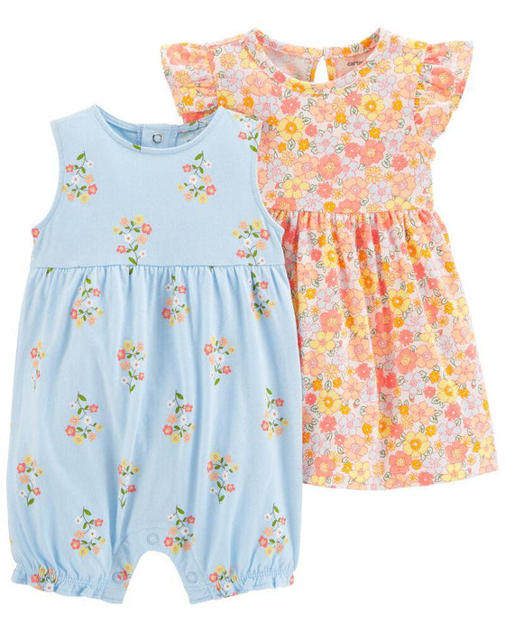 2-Pack Romper & Dress Set - BORN TO BE