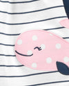 3-Piece Whale Little Short Set - BORN TO BE