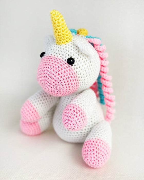 Hand made Crochet Unicorn - BORN TO BE