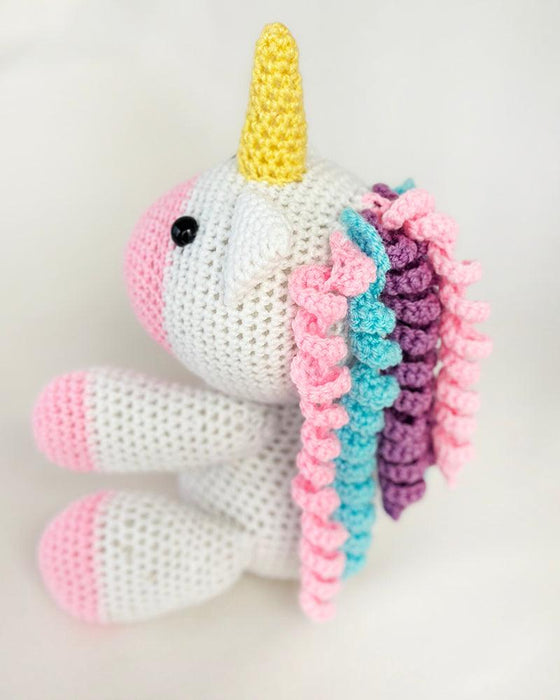 Hand made Crochet Unicorn - BORN TO BE