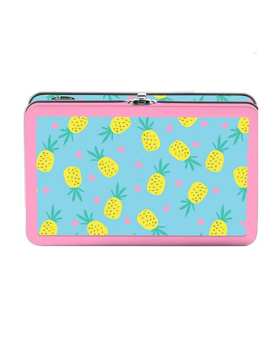 Tin Pencil Box - Pineapple Hearts - BORN TO BE