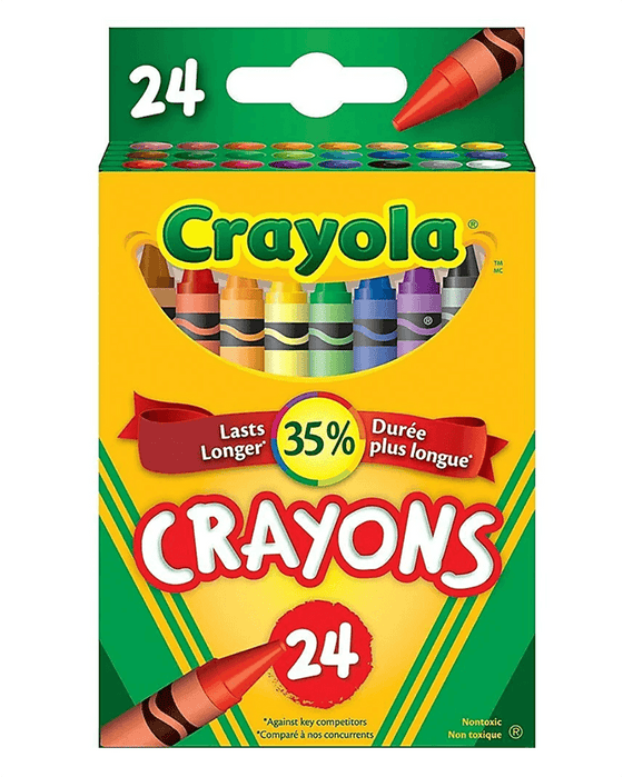 Crayola Crayons - Assorted Colours - 24 Pack - BORN TO BE