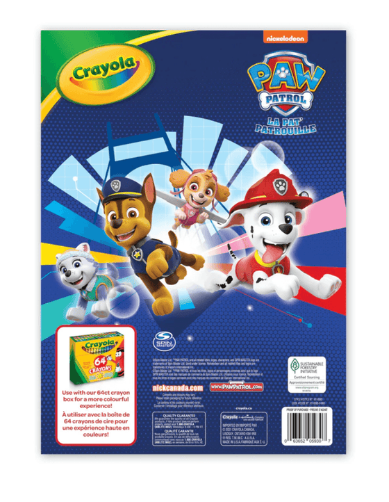 Crayola 96 Page Licensed Paw Patrol Colouring Book - BORN TO BE