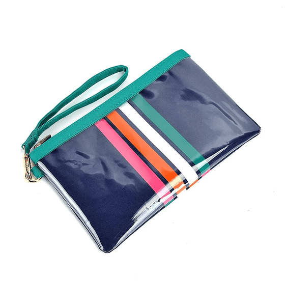 Preppy Stripe-Wrist Pouch - BORN TO BE