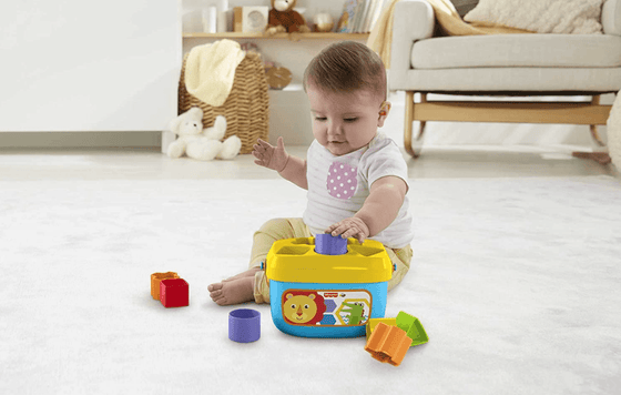 Fisher-Price Stacking Toy Baby’S First Blocks Set of 10 Shapes for Sorting Play for Infants Ages 6+ Months - BORN TO BE