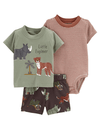 3-Piece Explorer Little Short Set by Carters - BORN TO BE